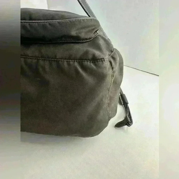 Authentic Prada Shoulder Bag Nylon Shoulder Bag Olive - Picture 12 of 16